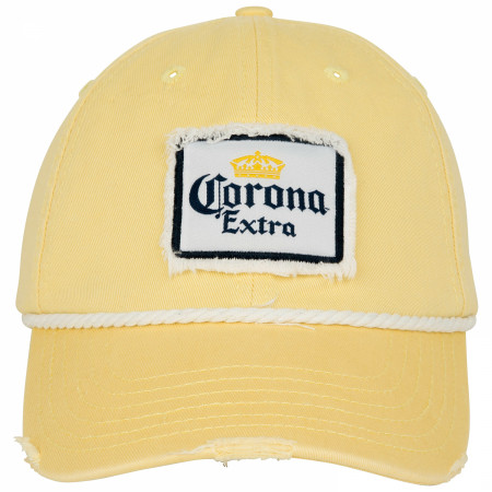 Corona Extra Crown White Adjustable Strapback Rope Hat - WearYourBeer